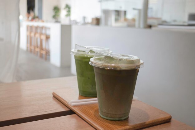 Premium matcha groene thee bekerdrank