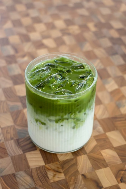 Premium matcha groene thee bekerdrank