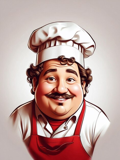 Photo premium photo portrait of male chef vector