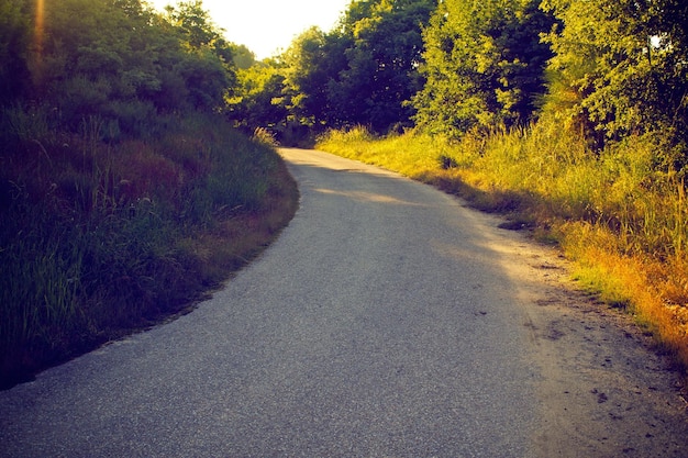 Premium photography road view