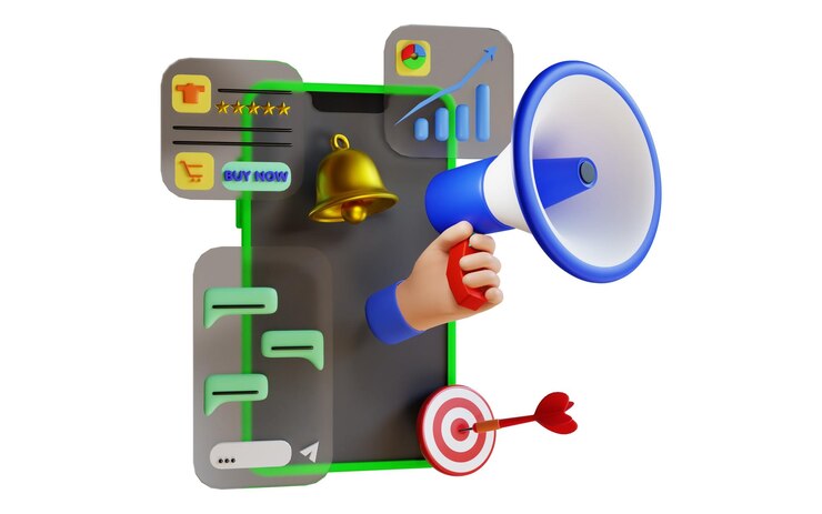 Photo premium quality ecommerce store 3d illustrations