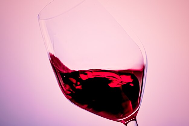 Premium red wine in crystal glass alcohol drink and luxury aperitif oenology and viticulture product