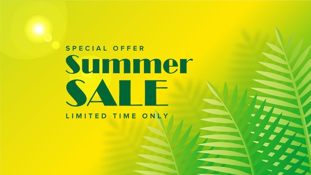 Premium Summer sale banner template