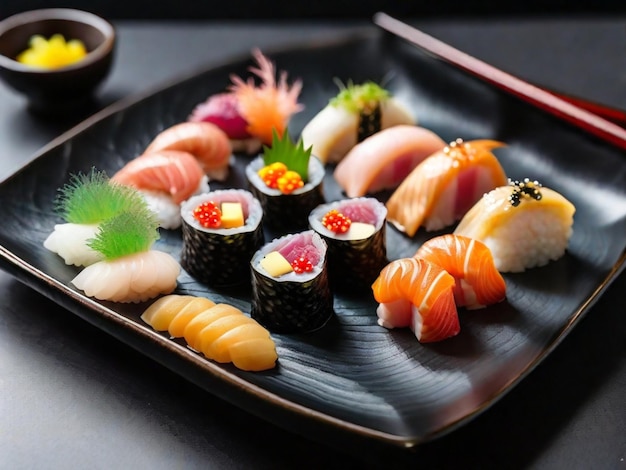 Premium sushi culinary masterpiece that elevates the traditional Japanese dish to new heights