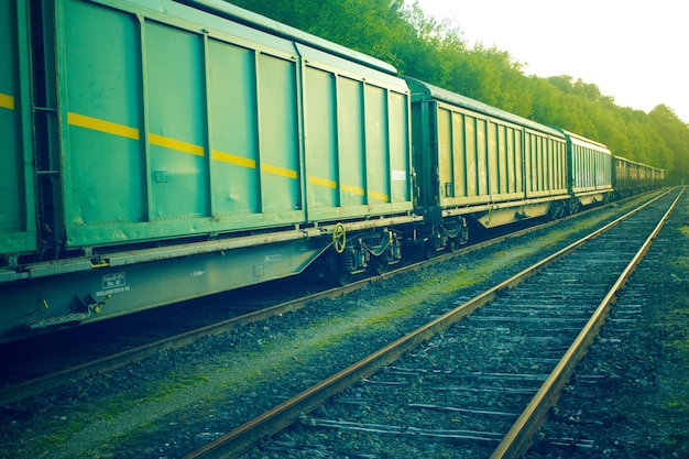 Premium view train rail, outdoor photography