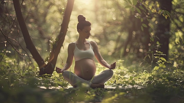 Prenatal pregnancy yoga