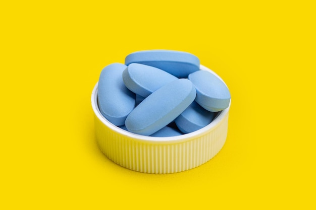 PrEP PreExposure Prophylaxis blue pills used to prevent HIV