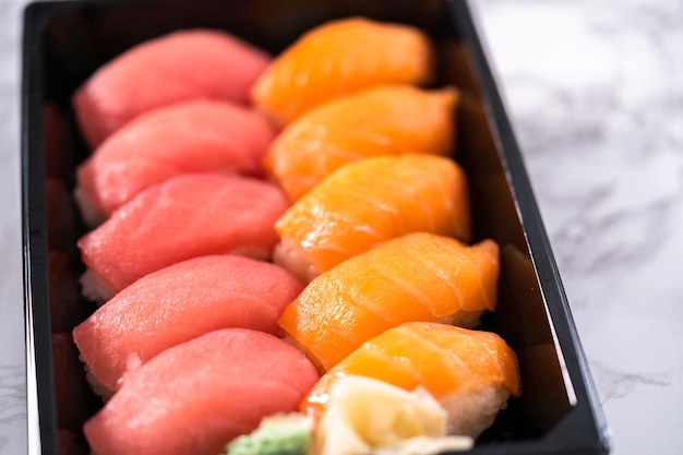 Prepackaged sushi