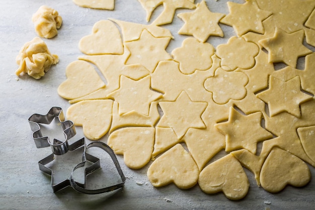 Preparation for baking the homemade milky biscuits