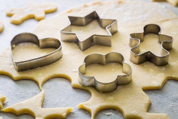 Preparation for baking the sweet butter cookies