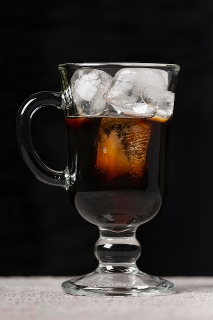 Preparation of cold coffee