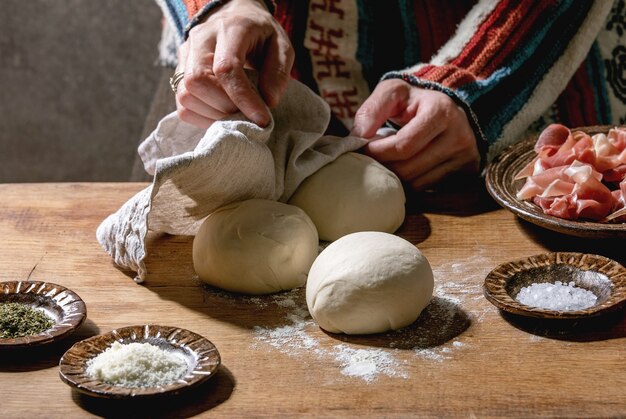 Preparation of the dough