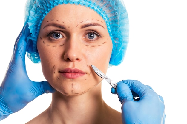 Preparation for facial surgery