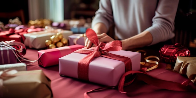 Preparation of gifts and gift wrapping