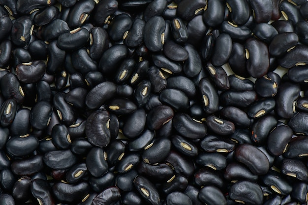 Prepared black bean for cooking , Black bean background