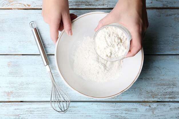 ペーストを混ぜる材料を準備する