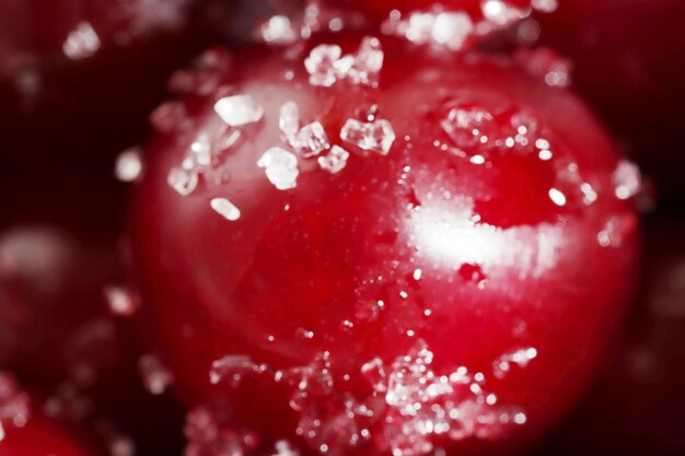 Preparing organic cherry jam Sweet homemade black cherry jam