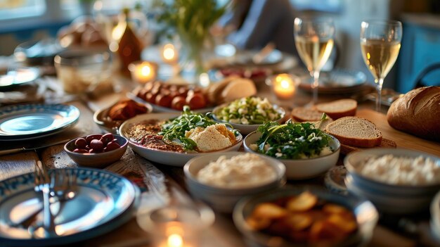 Photo preparing the passover meal