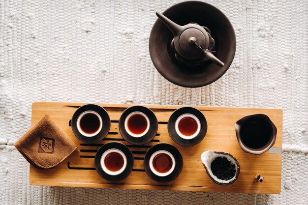 Preparing for a tea ceremony with a large company