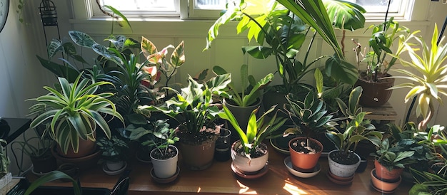 Prepping a workspace for replanting houseplants