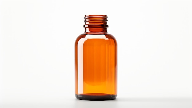Photo prescription bottle isolated on white background