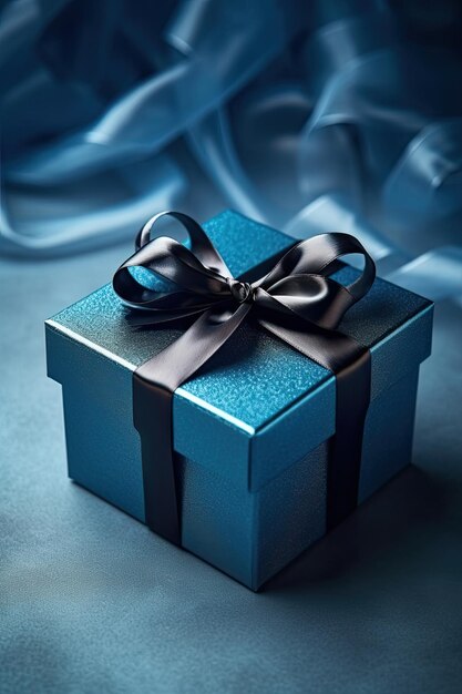 Present Blue Box Perfect geschenk voor feesten zoals Kerstmis verjaardag verjaardag in stijl