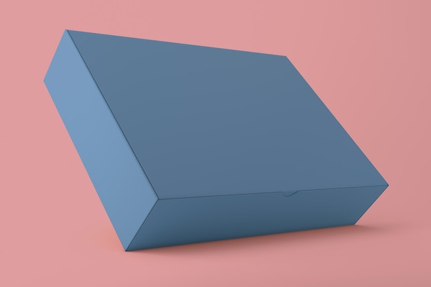 present box left side isolated in pink background
