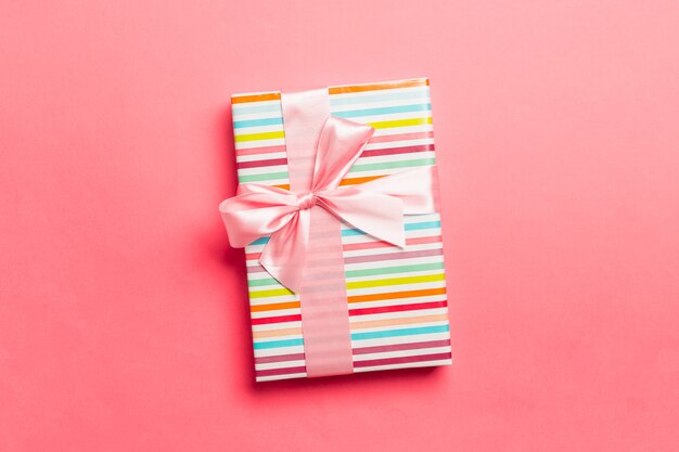 Present with beautiful wrapping paper and ribbon