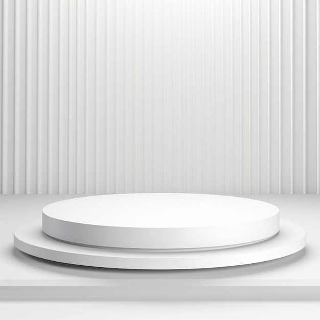 プレゼンテーション 白いポディウム 抽象的な背景 空の背景 プロダクトのディスプレイ
