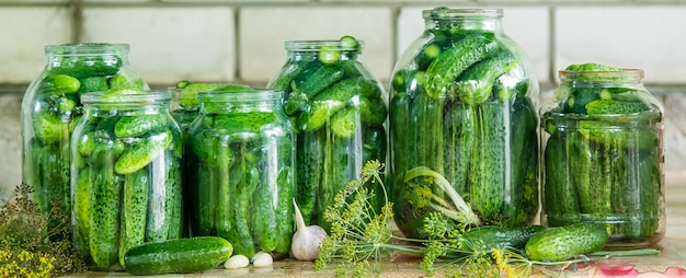 Preservation of fresh house cucumbers.