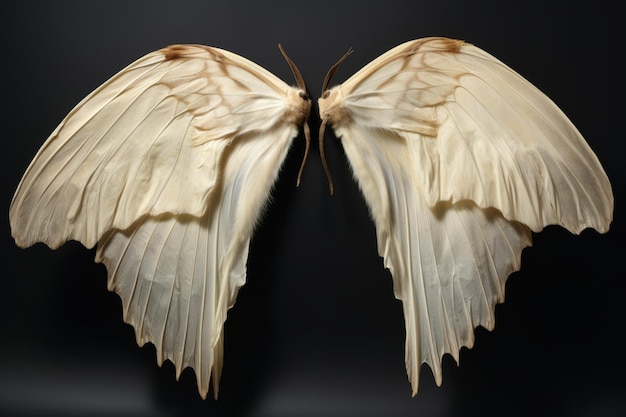 Фото Сохранившаяся красота загадчивая пара высушенных крыльев сикомора в увлекательном рисунке 32