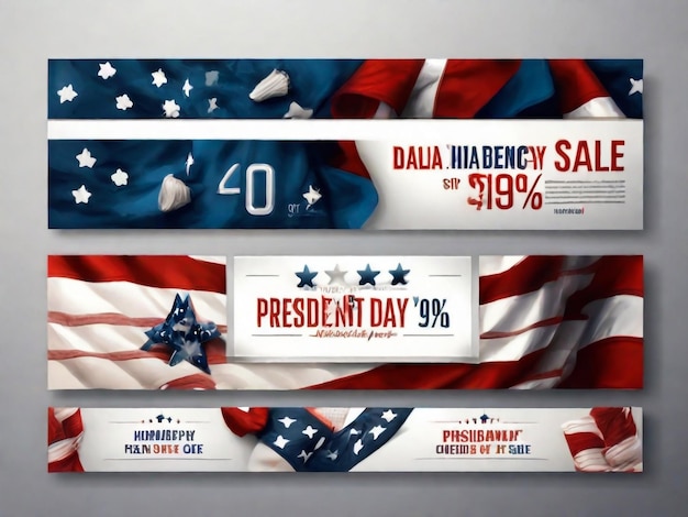 写真 大統領の日のバナーやポスターのデザイン