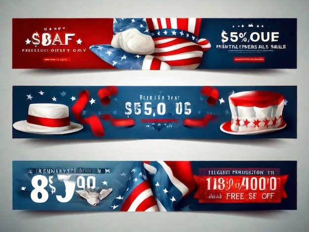 Presidents Day banners