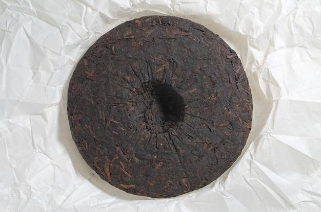 Pressed puerh tea