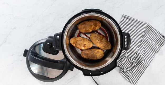 Pressure cooker baked potatoes