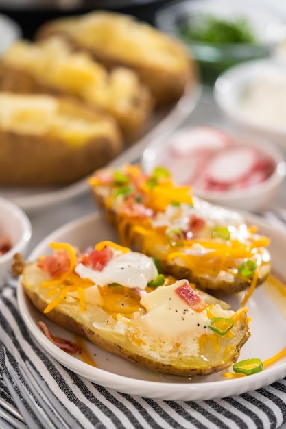 Pressure Cooker Baked Potatoes