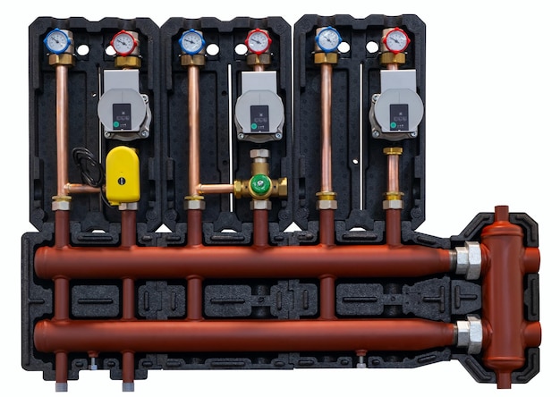 pressure manometer for measuring installed in water or gas systems