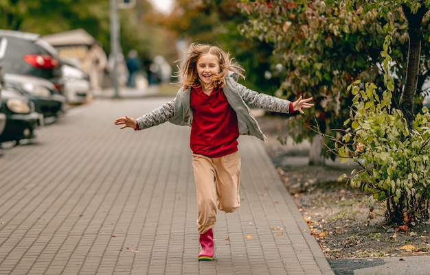 Preteen girl autumn portrait