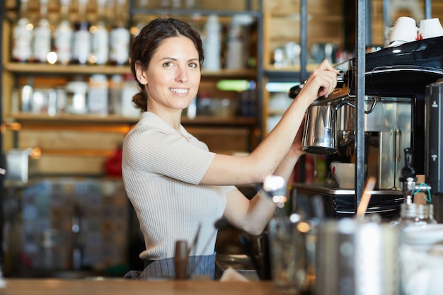 Pretty barista