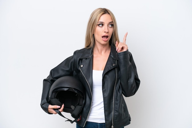 pretty blonde woman over isolated background