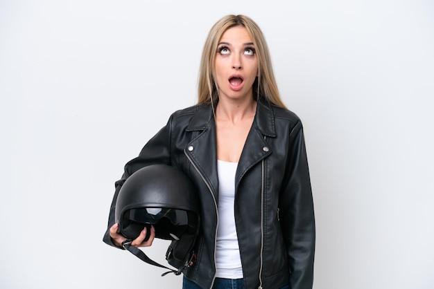 pretty blonde woman over isolated background