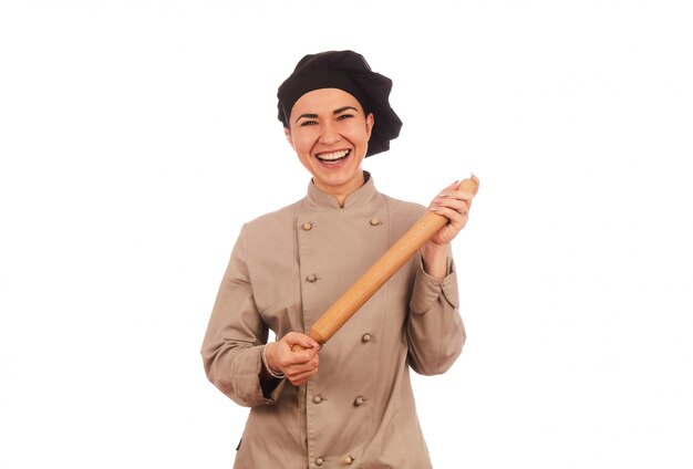 Pretty female chef