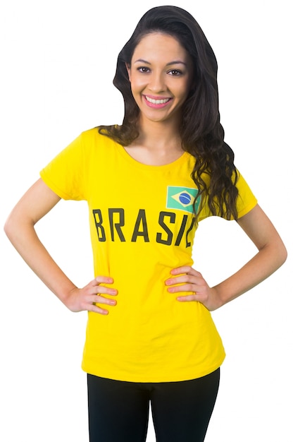 브라질의 예쁜 축구 팬