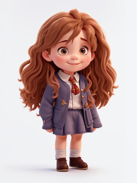 A pretty girl cartoon character ai images