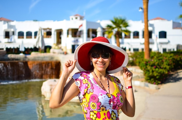 Pretty girl on a resort in Egypt