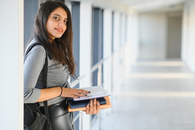 Pretty indian college girl at the University.