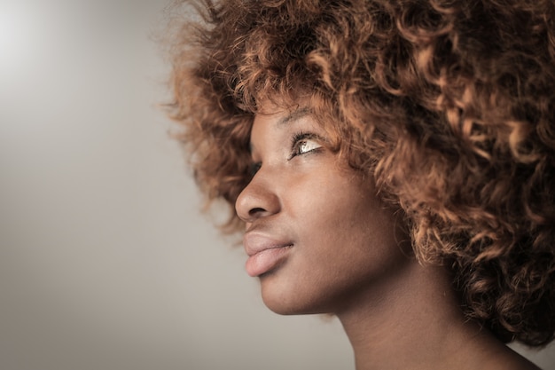 Pretty young Afro girl