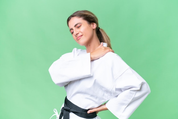 Pretty Young Uruguayan woman over isolated background