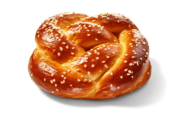 Pretzel Bread on Transparent Background Generative AI