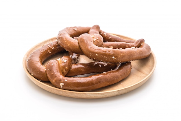 pretzel on white background